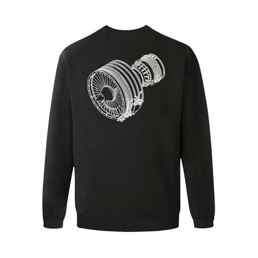 AIRBUS CFM 56 Men's Oversized Fleece Crew Sweatshirt e-joyer